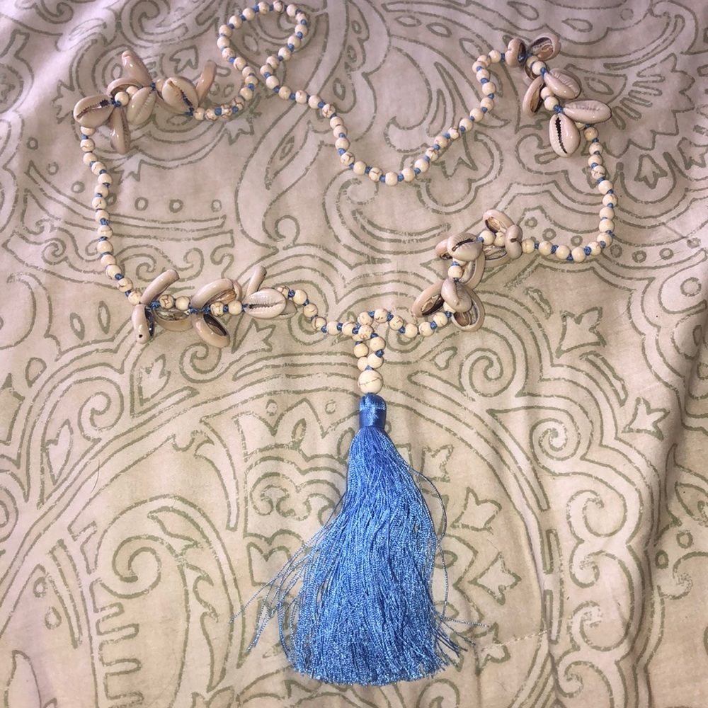 Shell tassel necklace